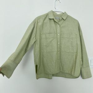 Organic Cotton Boxy Button Down NWOT